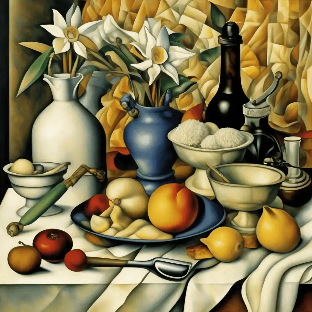 Still Life with Ricer also known as Still Life with Garlic Press – Diego Rivera