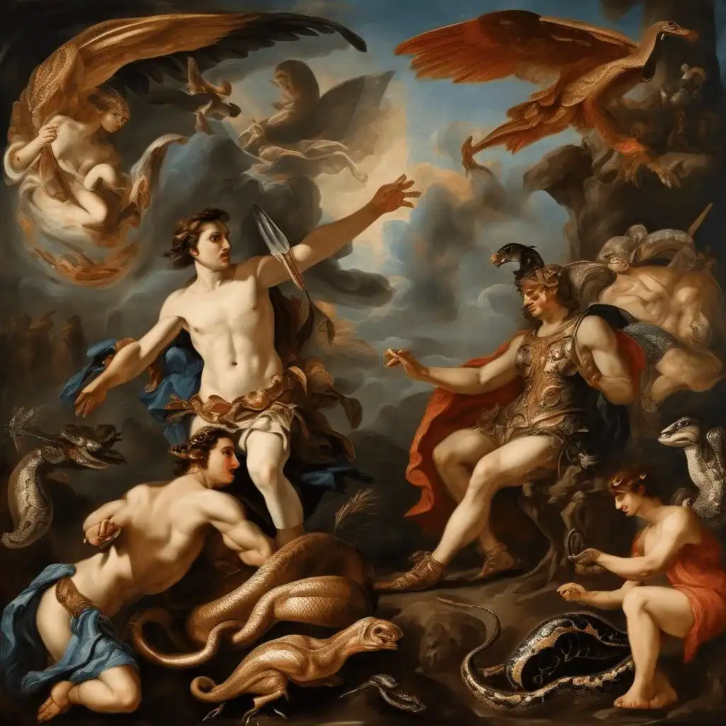 Apollo and the Python – Cornelis de Vos
